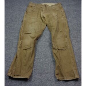Kuhl The Law Mens 34x30 Tan Outdoor Pants Patina Dye Workwear Double Knee